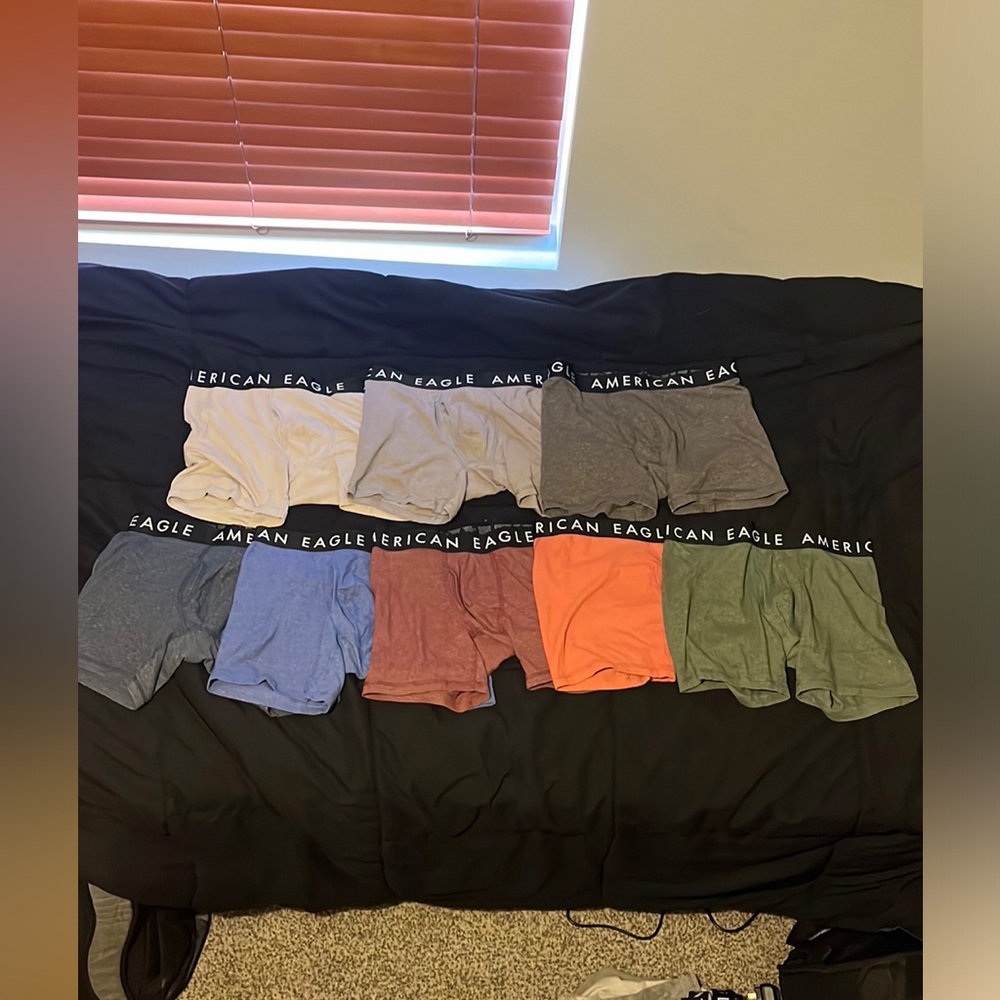 American Eagle Gray Boxer Briefs